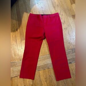 Holiday red Banana Republic Sloan cropped pants size 12!